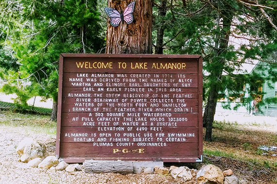 Almanor sign