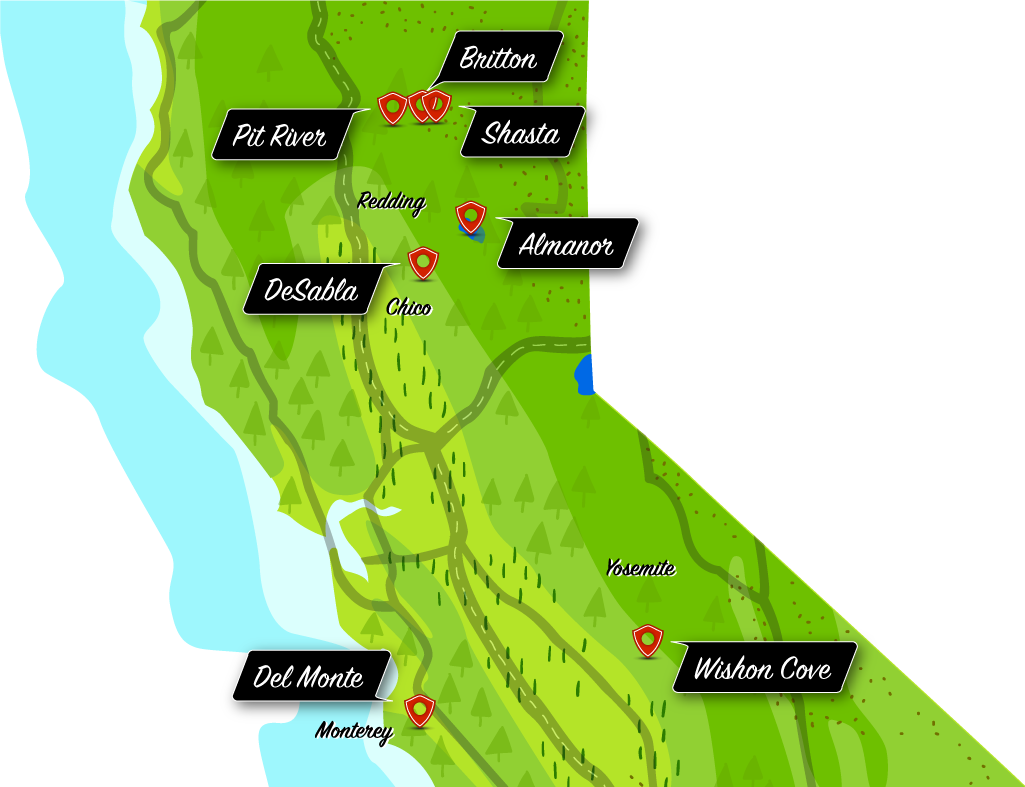 Click on the map to explore each camp