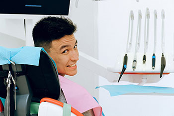 Man at Dentist